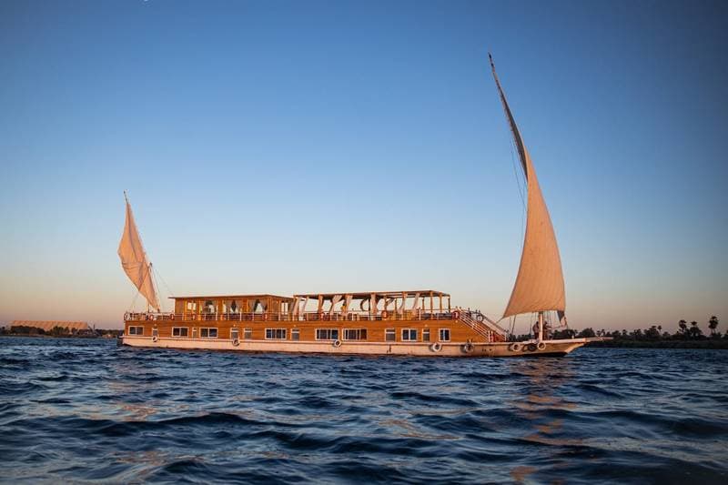 Akhnaton dahabiya on the Nile