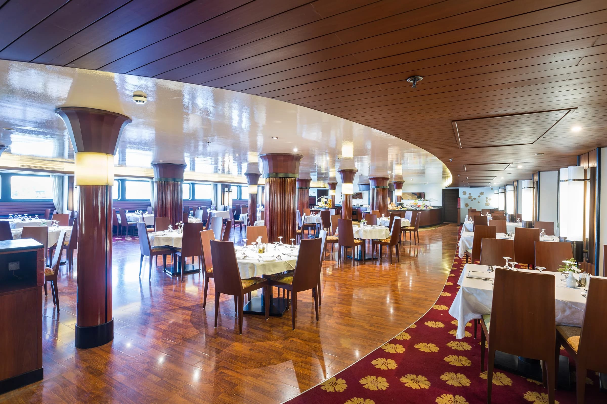 Restaurant on the M/Y Alyssa