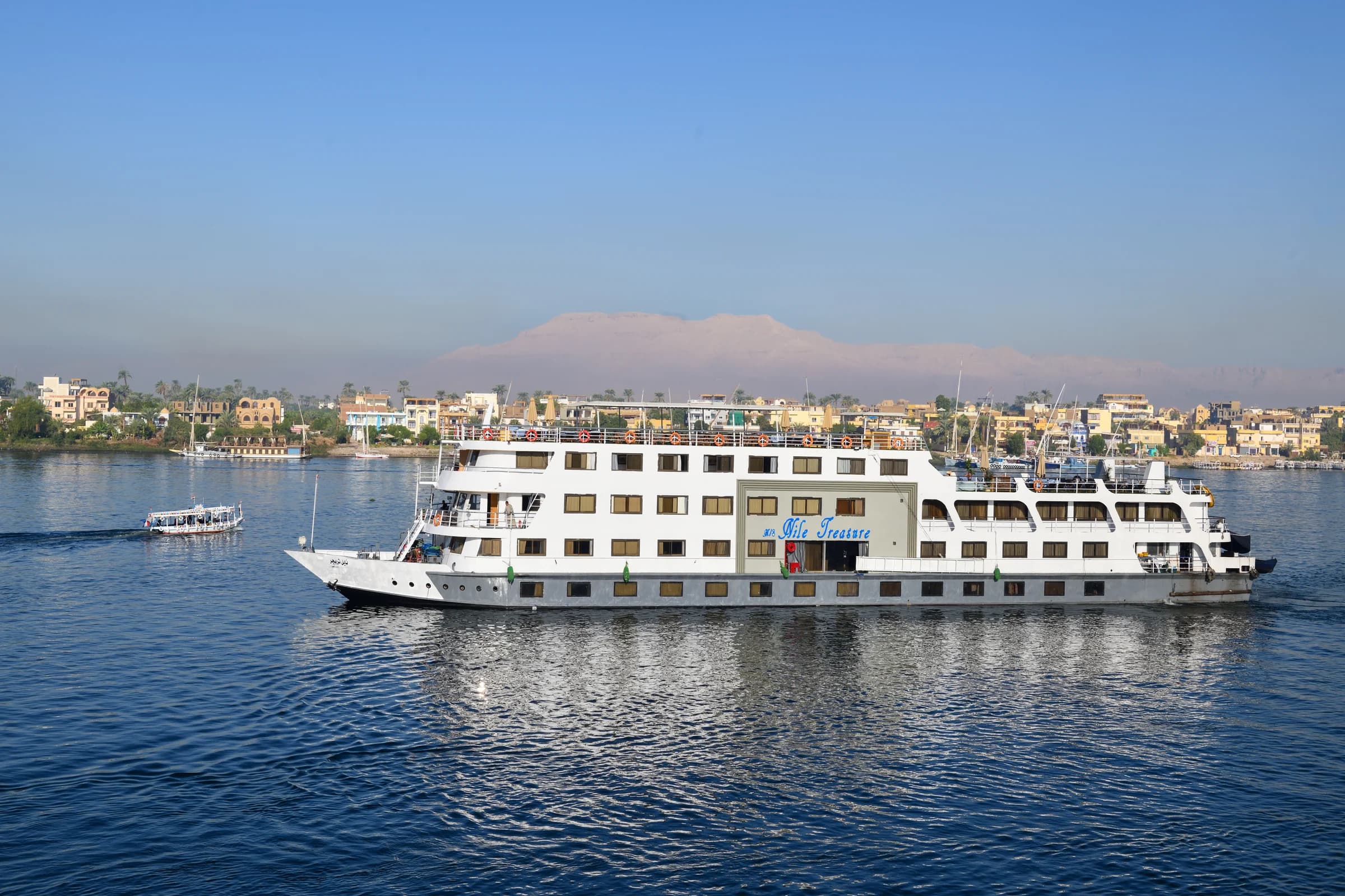 M/S Nile Treasure on the river at Luxor