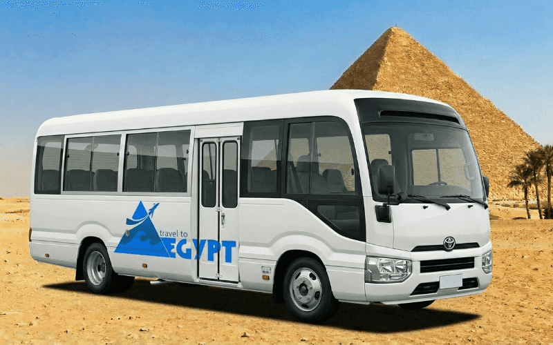 Air-conditioned mini bus for medium-group transfers in Egypt